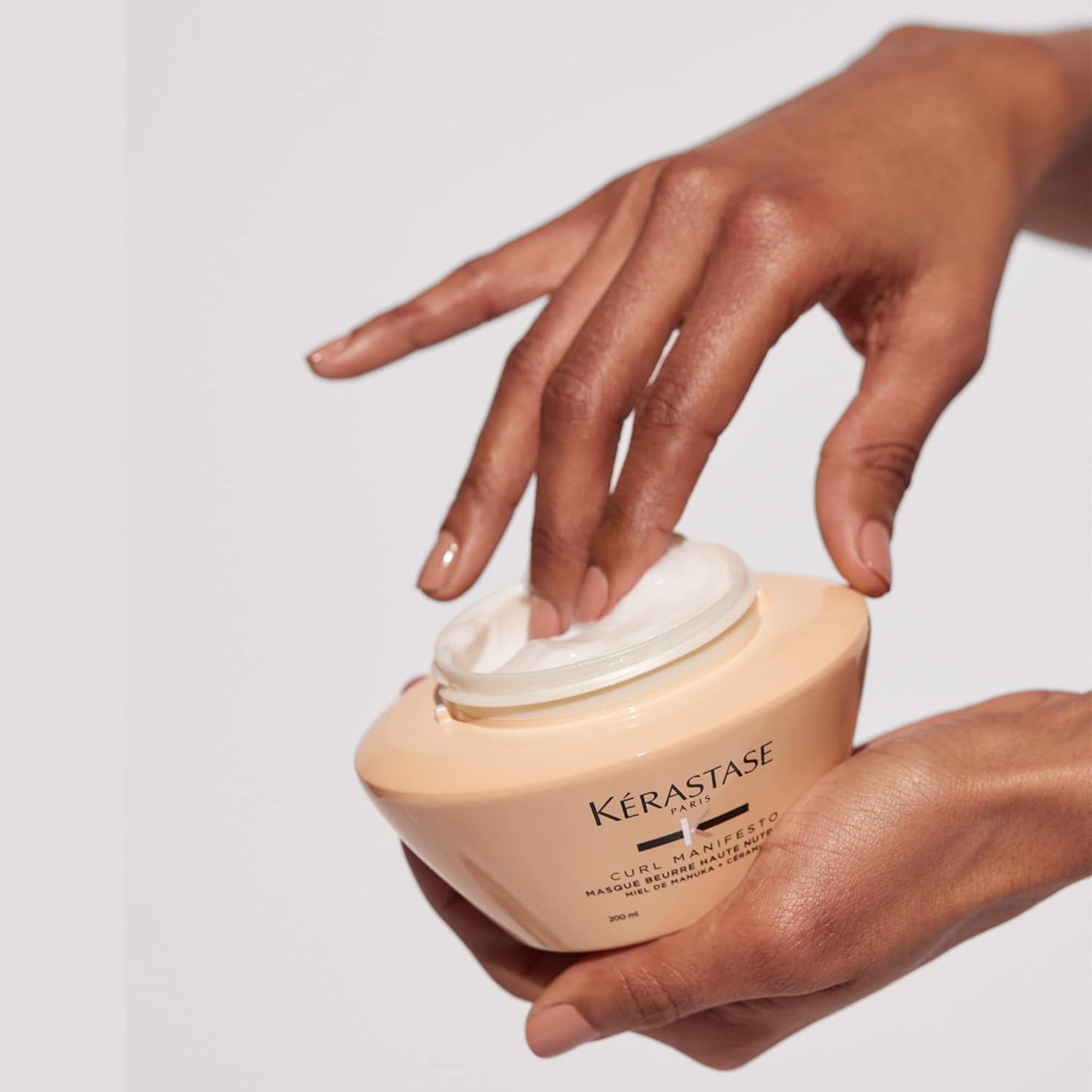 Kérastase | Haarmaske Für Krauses Und Lockiges Haar, Gegen Haarbruch Und Frizz, Masque Beurre Haute Nutrition, Curl Manifesto, 200 Ml