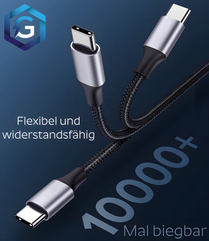 USB C Auf USB C Ladekabel 1M 2M 3M Kabel 60W Schnellladekab