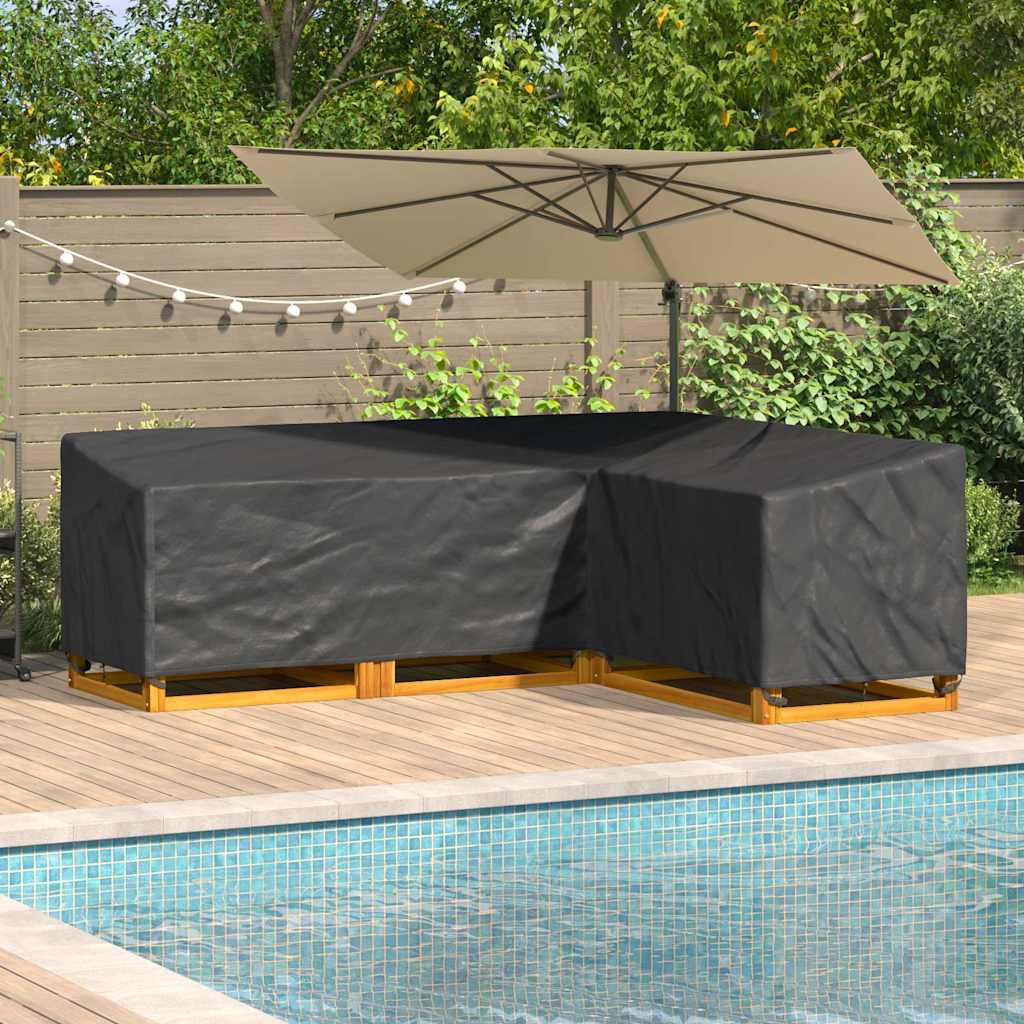 Wasserdichte L-Form Gartenmöbel-Abdeckung 220 cm - Robust & Stilvoll aus 210D Oxford-Gewebe