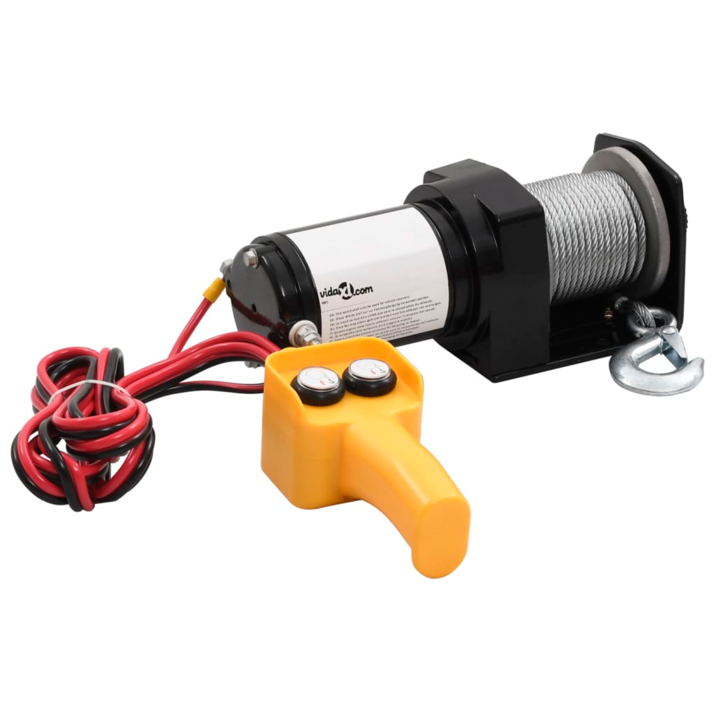 12V elektrische Seilwinde mit Kabel-Fernbedienung – Kraftvolle Winde für Auto &