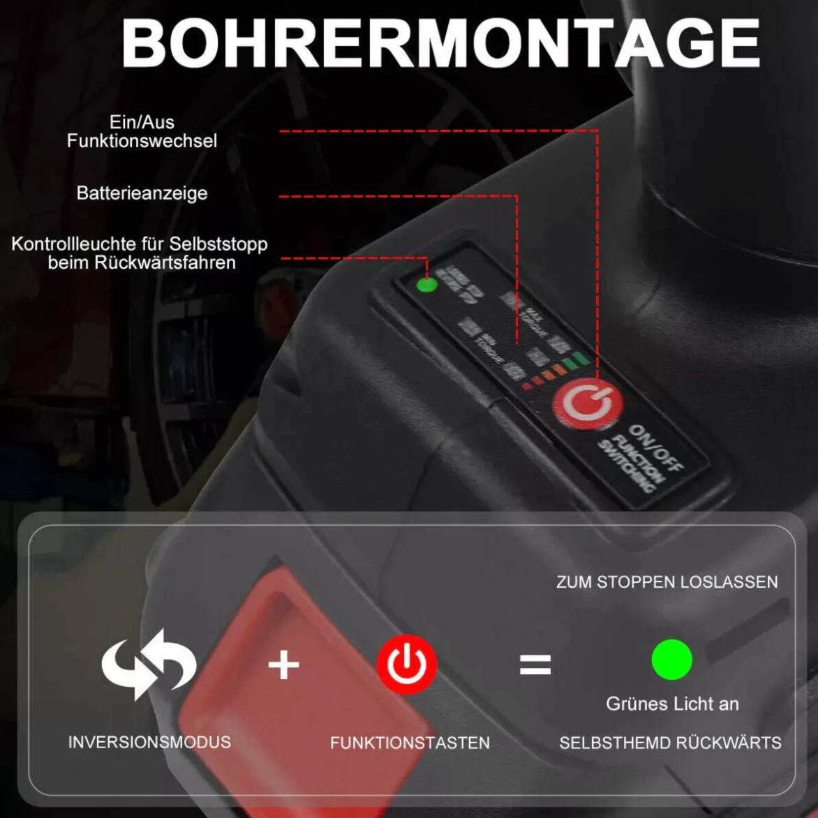 Extrem leistungsstarker Akku-Schlagschrauber – 1000 Nm Power