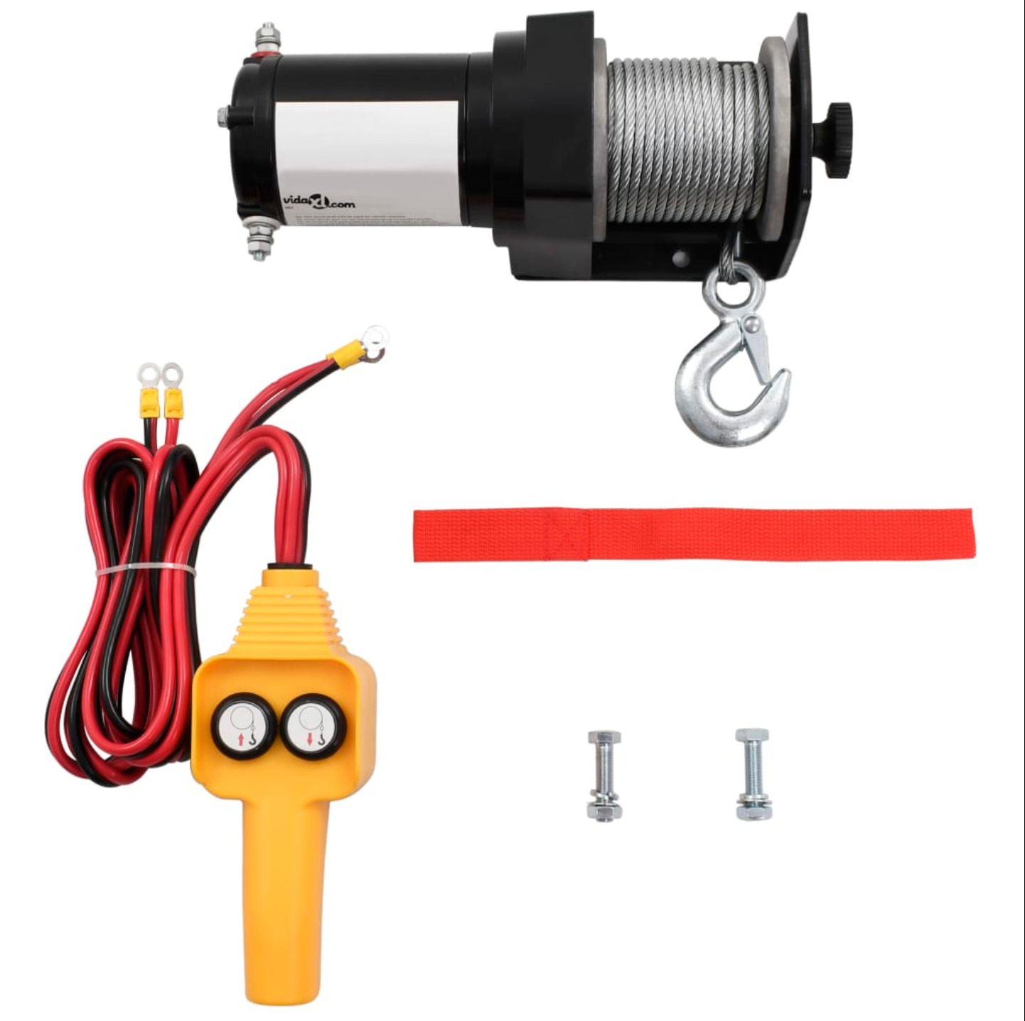 12V elektrische Seilwinde mit Kabel-Fernbedienung – Kraftvolle Winde für Auto &