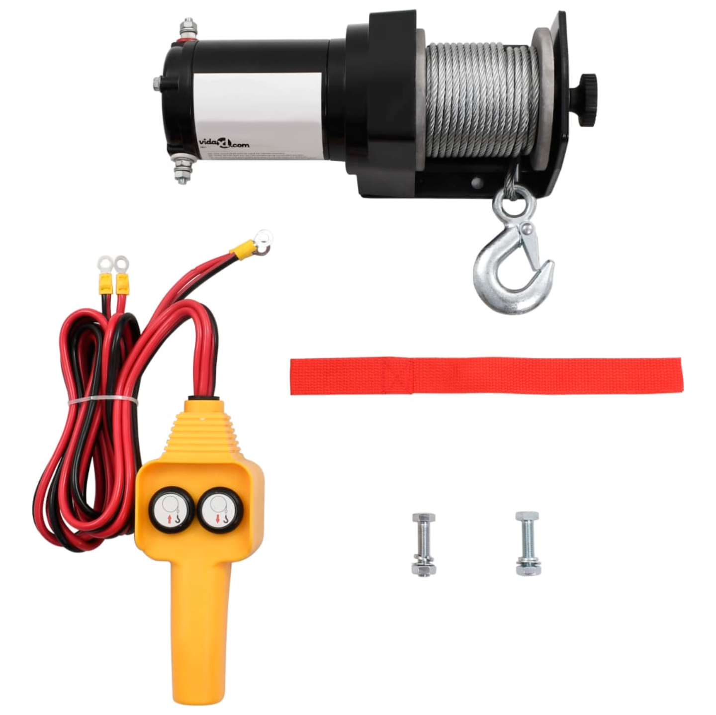 12V elektrische Seilwinde mit Kabel-Fernbedienung – Kraftvolle Winde für Auto &