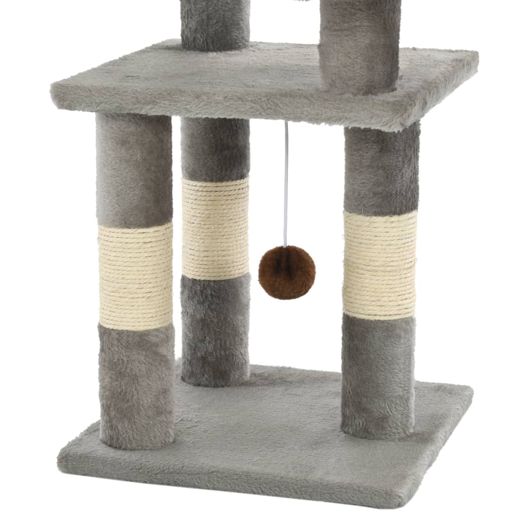 Kratzbaum für Katzen 65 cm – Sisal Kratzsäule mit stabilem Stand