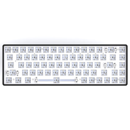 MAG68 Hot-Swappable Bluetooth+USB Wired+2.4G Wireless Mechanical Keyboard Kit with 68 Keys