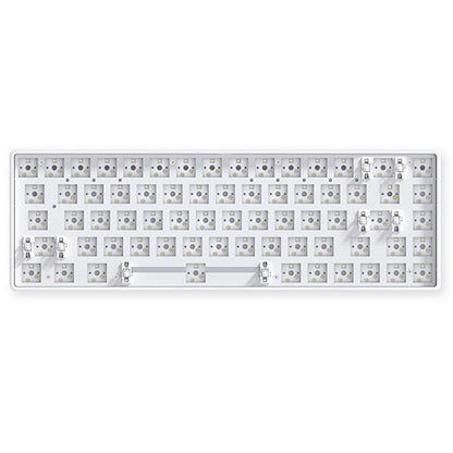 68-Key Hot Swappable Wireless+USB Wired+Bluetooth-compatible Mechanical Keyboard Kit