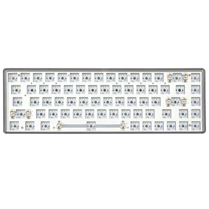 68-Key Hot Swappable Wireless+USB Wired+Bluetooth-compatible Mechanical Keyboard Kit