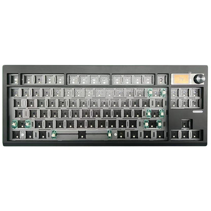 GMK87 RGB Hot Swap Wireless+USB Wired+Bluetooth-compatible Mechanical Keyboard Kit with Volume Knob