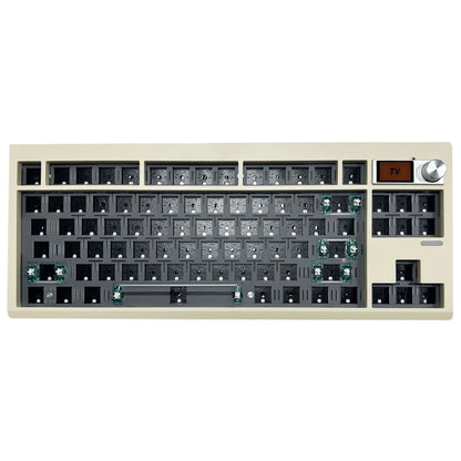 GMK87 RGB Hot Swap Wireless+USB Wired+Bluetooth-compatible Mechanical Keyboard Kit with Volume Knob