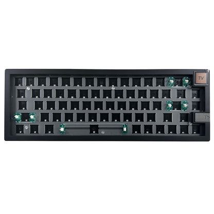 GMK67-S Hot Swappable Wireless+Wired+Bluetooth-compatible Keyboard Kit with Screen, RGB Backlight