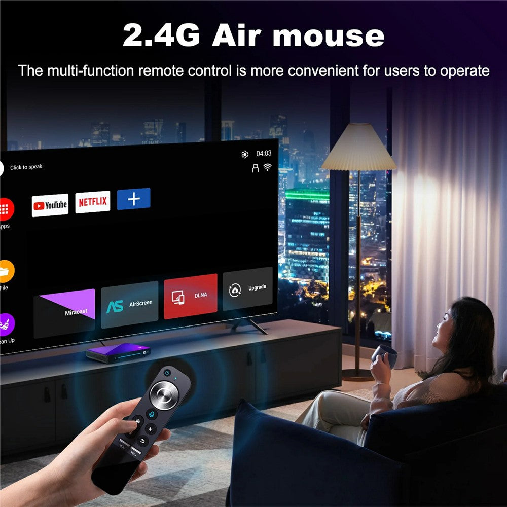 H96 Max M9 Set Top Box Android 14.0 4GB RAM 32GB ROM WiFi6 1000M LAN BT5.4 TV Box