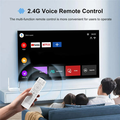 H96 Max M12 8K Ultra HD Android TV Box 4GB RAM 32GB ROM WiFi6 BT5.4 Media Player