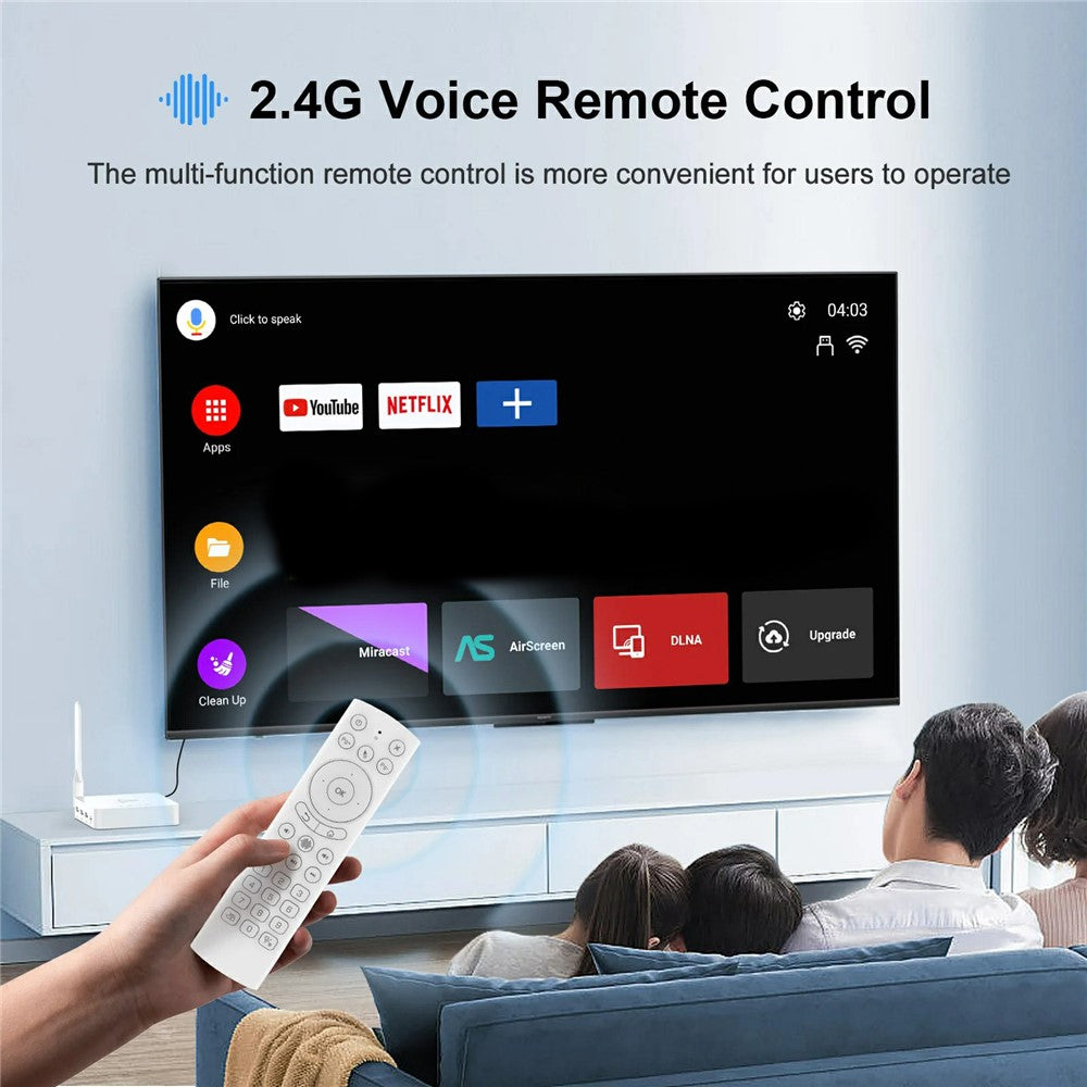 H96 Max M12 8K Ultra HD Android TV Box 4GB RAM 64GB ROM WiFi6 BT5.4 Media Player