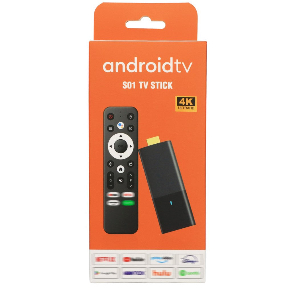 S01 2+16GB Remote Control 10bit HD TV Stick Android 2.4G / 5G Dual-Band WiFi Bluetooth-compatible Media Player