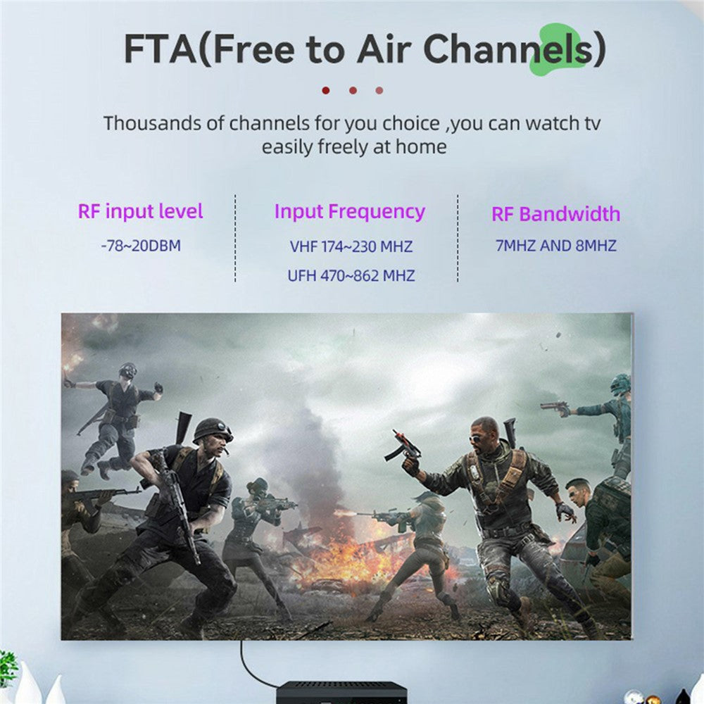 JN-821T2 512MB 10Bit TV Set-Top Box 1080P HD WiFi Media Player