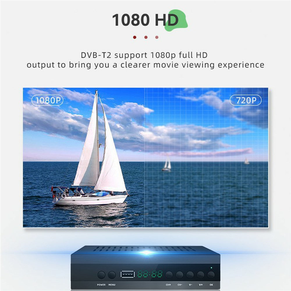 JN-821T2 512MB 10Bit TV Set-Top Box 1080P HD WiFi Media Player