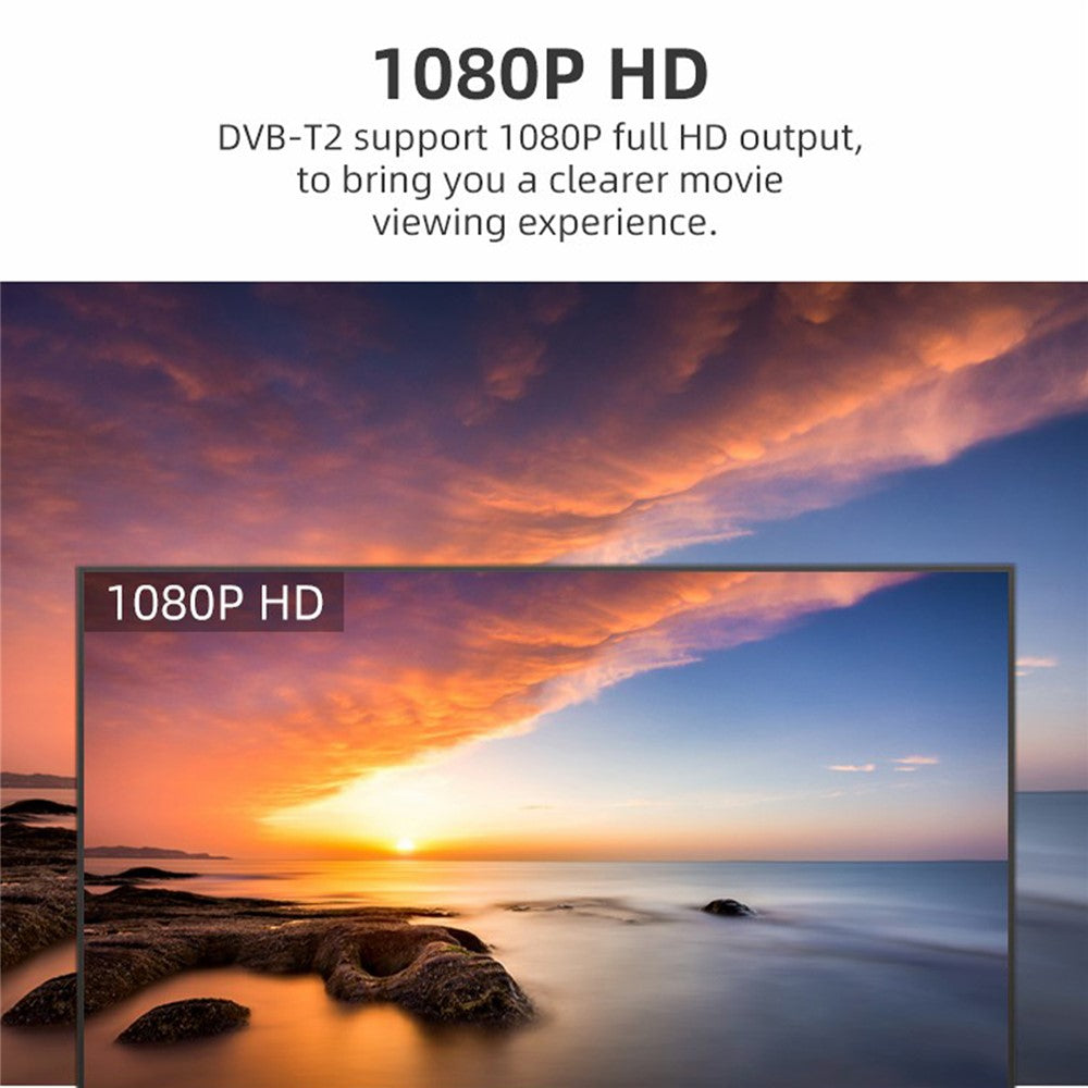 H265 DVB-T2 U-005 512MB 10Bit Smart Home TV Set-Top Box 1080P HD WiFi Media Player