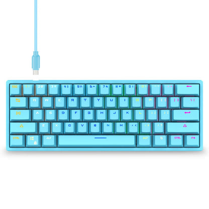 Y-FRUITFUL K33 61 Keys Type C Hot Swappable Mechanical Gaming Keyboard with RGB Light