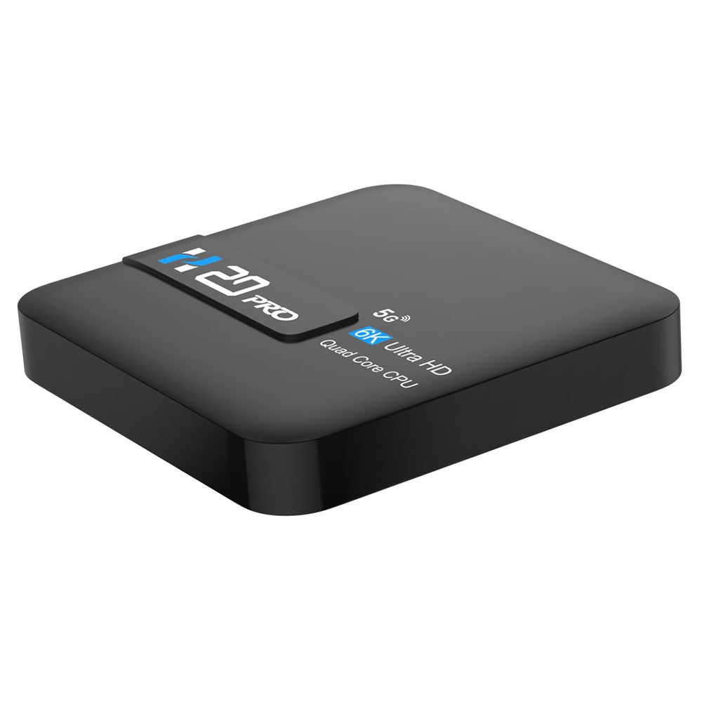 H20 Pro Smart TV Box Android 10.0 6K Ultra HD Media Player with Remote Control