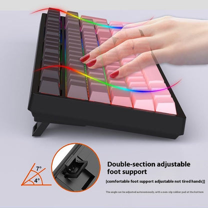 Y-FRUITFUL K98Pro 98 Keys Mechanical Keyboard Triple Mode Hot Swappable Gaming Keyboard with RGB Backlit