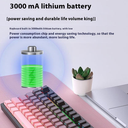 Y-FRUITFUL K98Pro 98 Keys Mechanical Keyboard Triple Mode Hot Swappable Gaming Keyboard with RGB Backlit