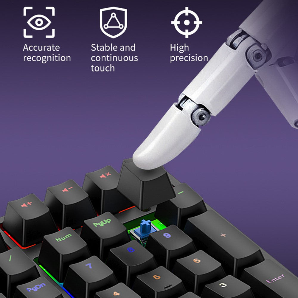 A36 RGB Backlit Mini Mechanical Keyboard with Numpad 34 Keys Type-C Wired Keyboard