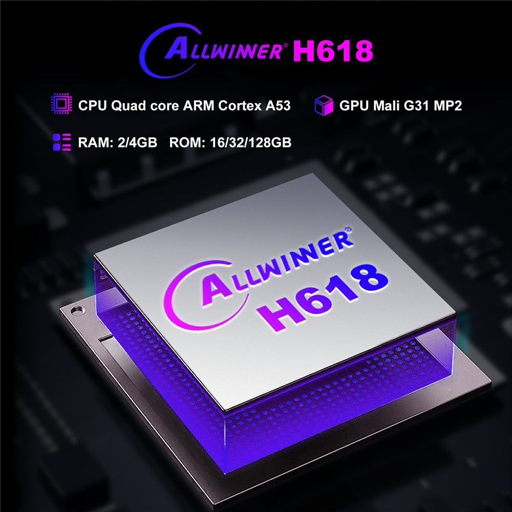 H96 Max H618 Plus 4+128GB Android TV Box WiFi 6 Bluetooth-Compatible 8K Ultra HD Smart TV Box