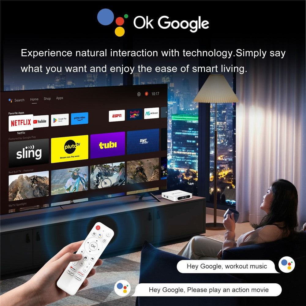H96 Max H618 Plus 4+128GB Android TV Box WiFi 6 Bluetooth-Compatible 8K Ultra HD Smart TV Box