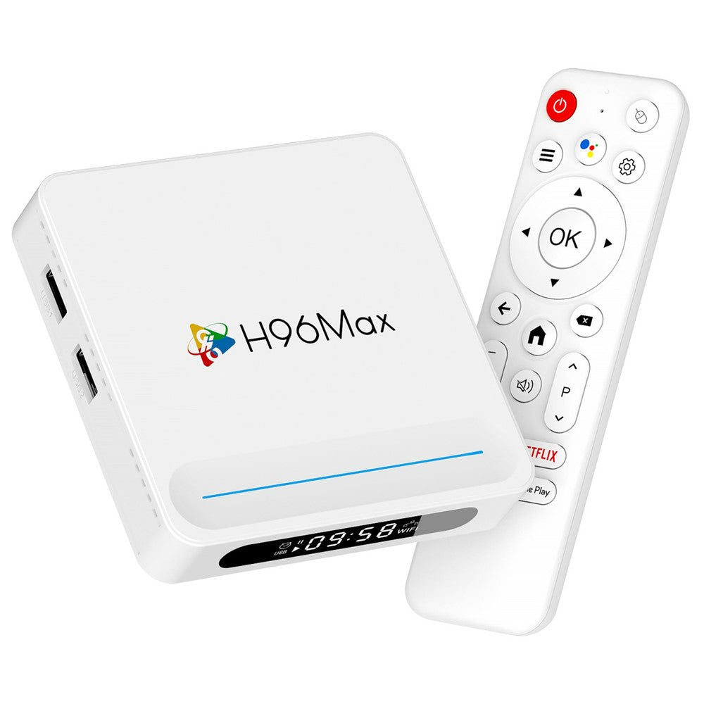 H96 Max H618 Plus 4+32GB Android TV Box WiFi 6 Bluetooth-Compatible 8K Ultra HD Smart TV Box