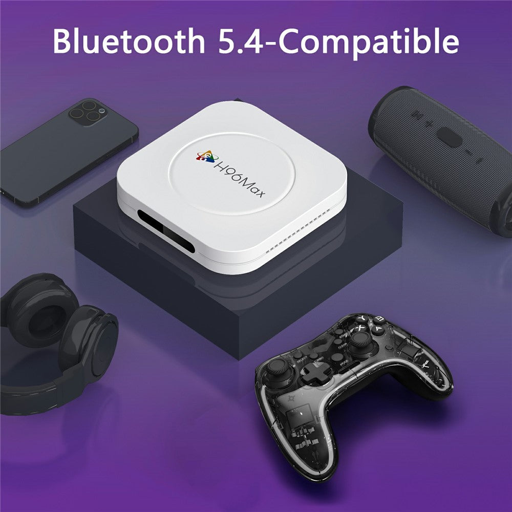 H96 MAX M1 Plus 8K Intelligent Android TV Box 4+32GB WiFi6 BT5.4 Voice Assistant Media Player