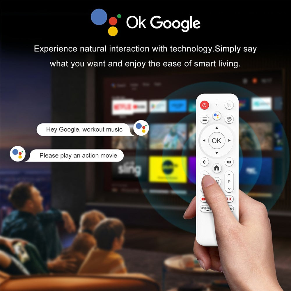 H96 MAX M1 Plus 8K Intelligent Android TV Box 4+128GB WiFi6 BT5.4 Voice Assistant Media Player
