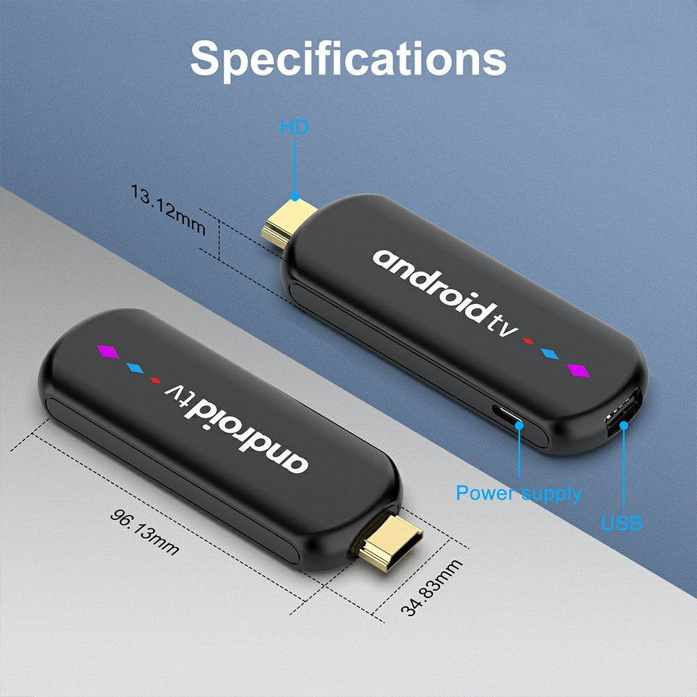 H96 MAX S905L3 2+16GB TV Stick 4K Android TV Box HDR Streaming WiFi Bluetooth