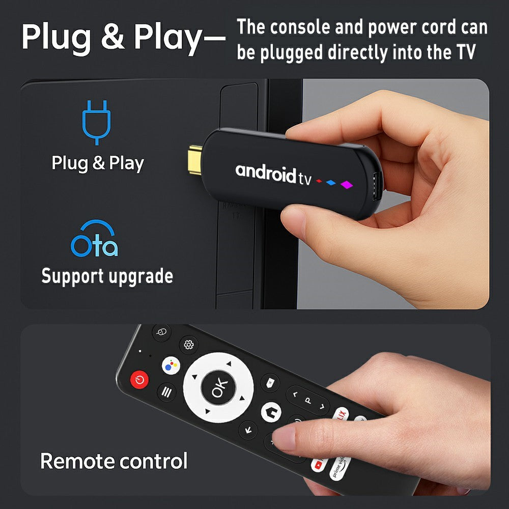 H96 MAX S905L3 2+16GB TV Stick 4K Android TV Box HDR Streaming WiFi Bluetooth