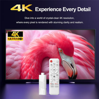 H96 MAX RK3518 2+16GB Android 14.0 TV Stick 4K Smart TV Box WiFi Bluetooth-Compatible Mini TV Stick