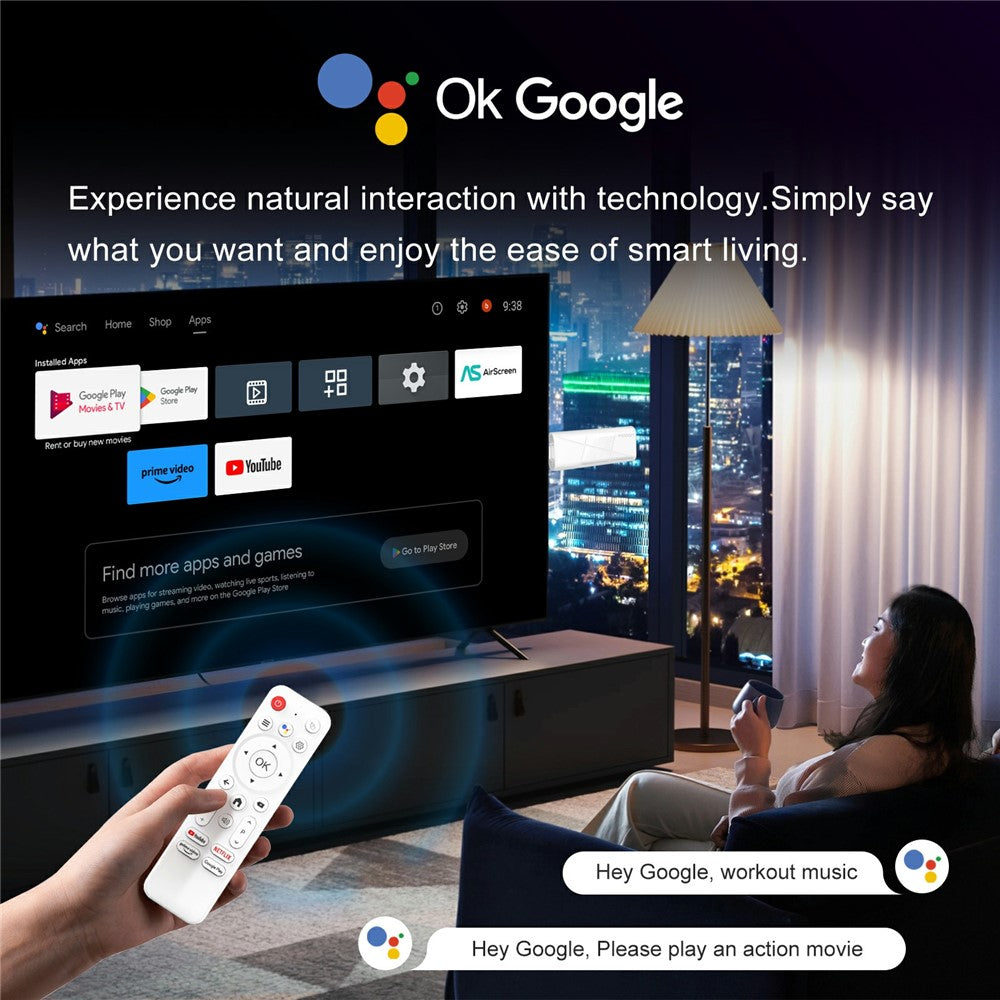 H96 MAX RK3518 2+16GB Android 14.0 TV Stick 4K Smart TV Box WiFi Bluetooth-Compatible Mini TV Stick