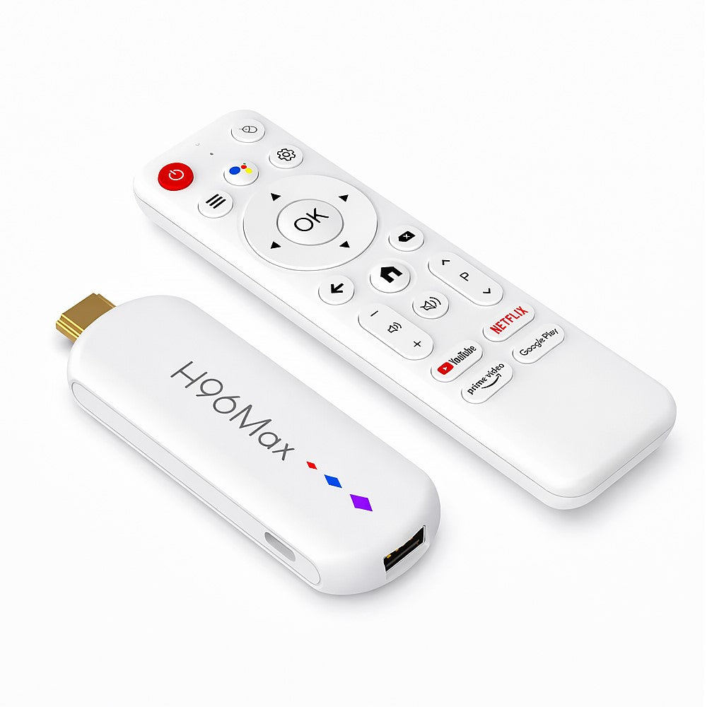 H96 MAX M20 L3 Android 14 TV Stick 4K HDR Streaming Media Player with Google Voice Assistant 2GB + 16GB