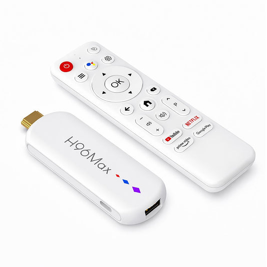H96 MAX M20 L3 Android 14 TV Stick 4K HDR Streaming Media Player with Google Voice Assistant 2GB + 16GB