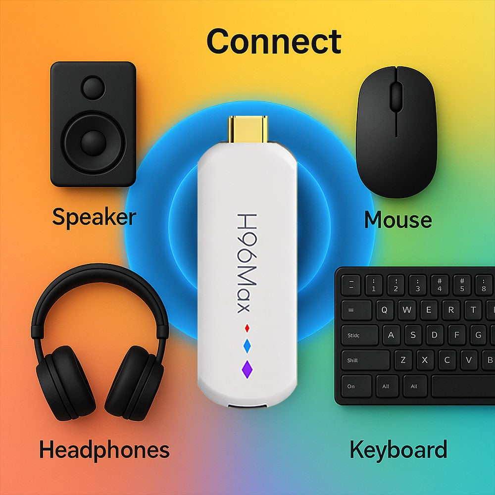 H96 MAX M20 L3 Android 14 TV Stick 4K HDR Streaming Media Player with Google Voice Assistant 2GB + 16GB