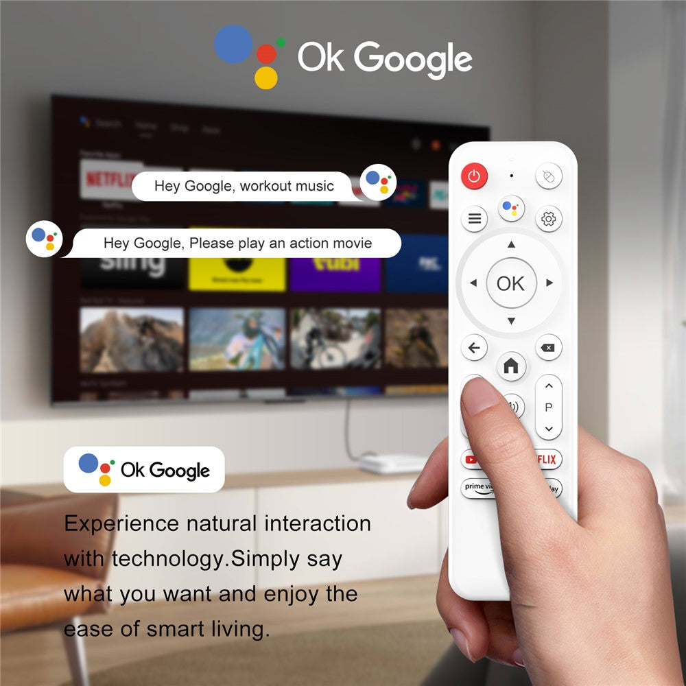 H96 MAX M20 L3 Android 14 TV Stick 4K HDR Streaming Media Player with Google Voice Assistant 2GB + 16GB