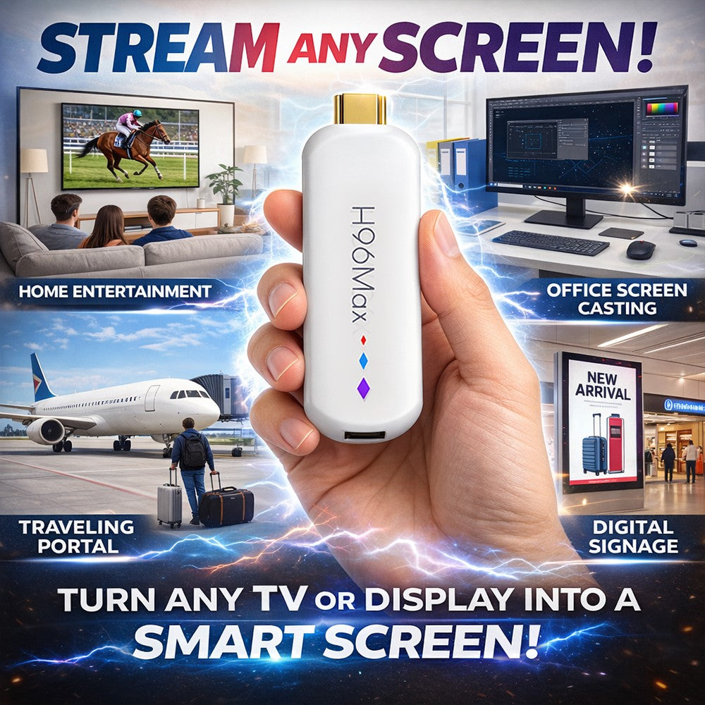 H96 MAX M20 L3 Android 14 TV Stick 4K HDR Streaming Media Player with Google Voice Assistant 2GB + 16GB