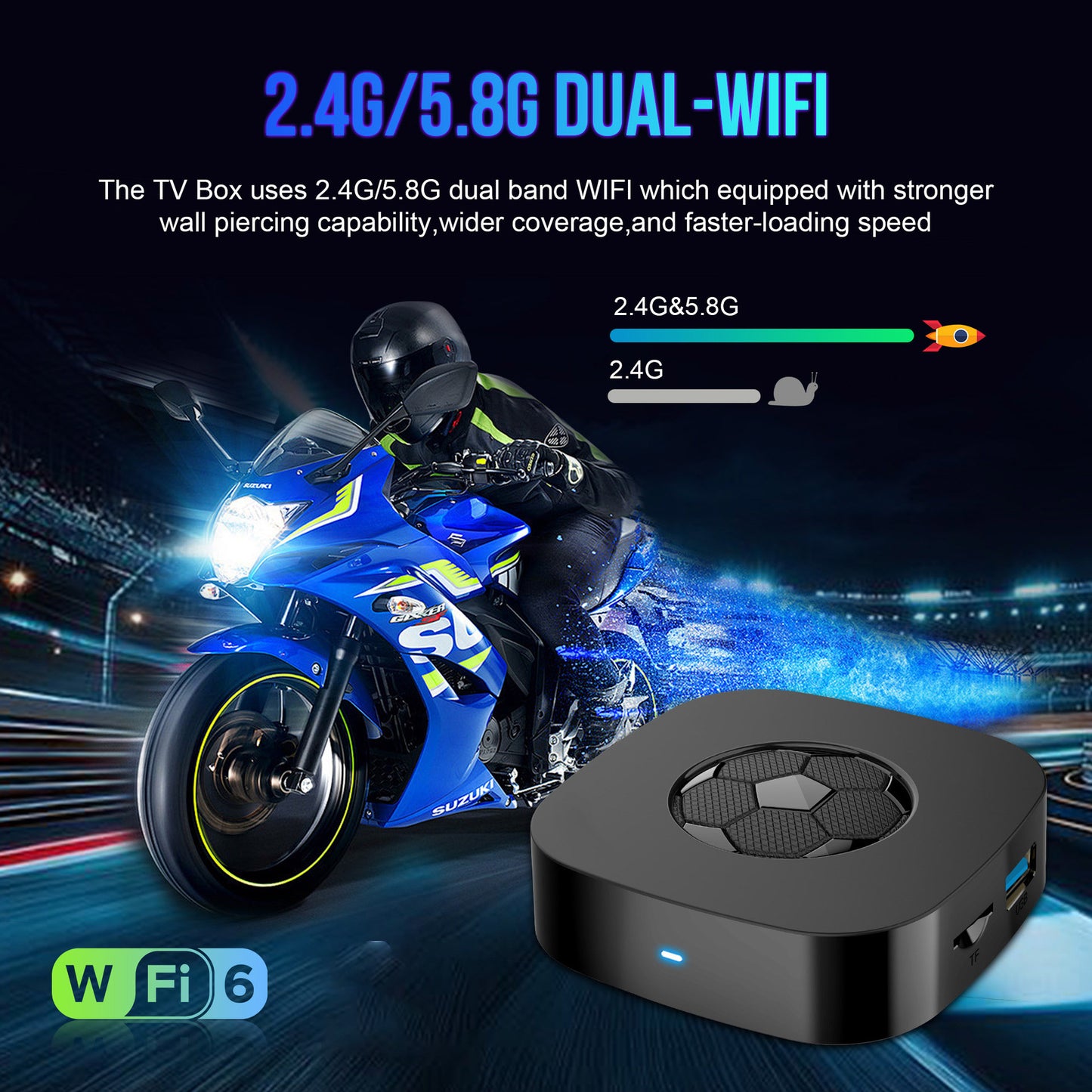 T1 Ultra Android 14 TV Box 8K Ultra HD Streaming Device Dual Band WiFi 6 RK3518 Quad Core Set Top Box, 2+8GB