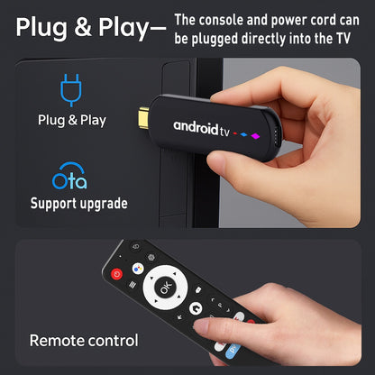 H96Max S905L3 Android 14 TV Box WiFi/Bluetooth-compatible Quad Core 4K Ultra HD Streaming Device, 2+16GB