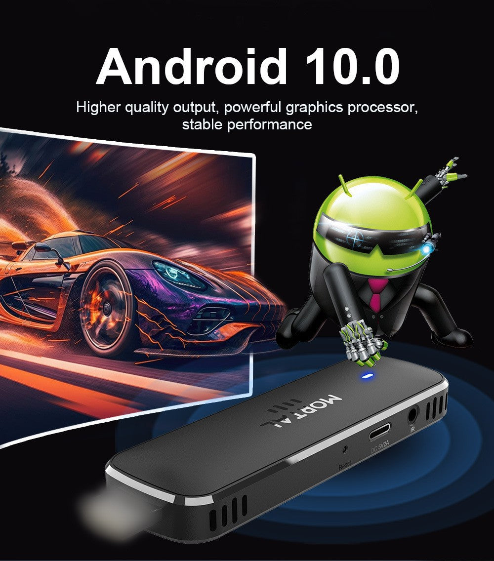 Q8 2+8GB Android 14.0 Smart TV Stick Allwinner H313 Quad Core 4K Ultra HD WiFi 6 Bluetooth-compatible Media Player with Voice Remote