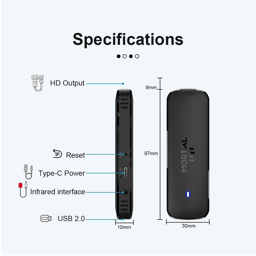Q8 2+16GB Android 14.0 Smart TV Stick Allwinner H313 Quad Core 4K Ultra HD WiFi 6 Bluetooth-compatible Media Player with Voice Remote