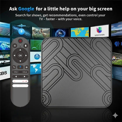 X99 MAX 2+8GB Android 14 TV Box RK3518 WiFi 6 4K HD Media Player with Bluetooth-compatible 5.0 Voice Remote Control