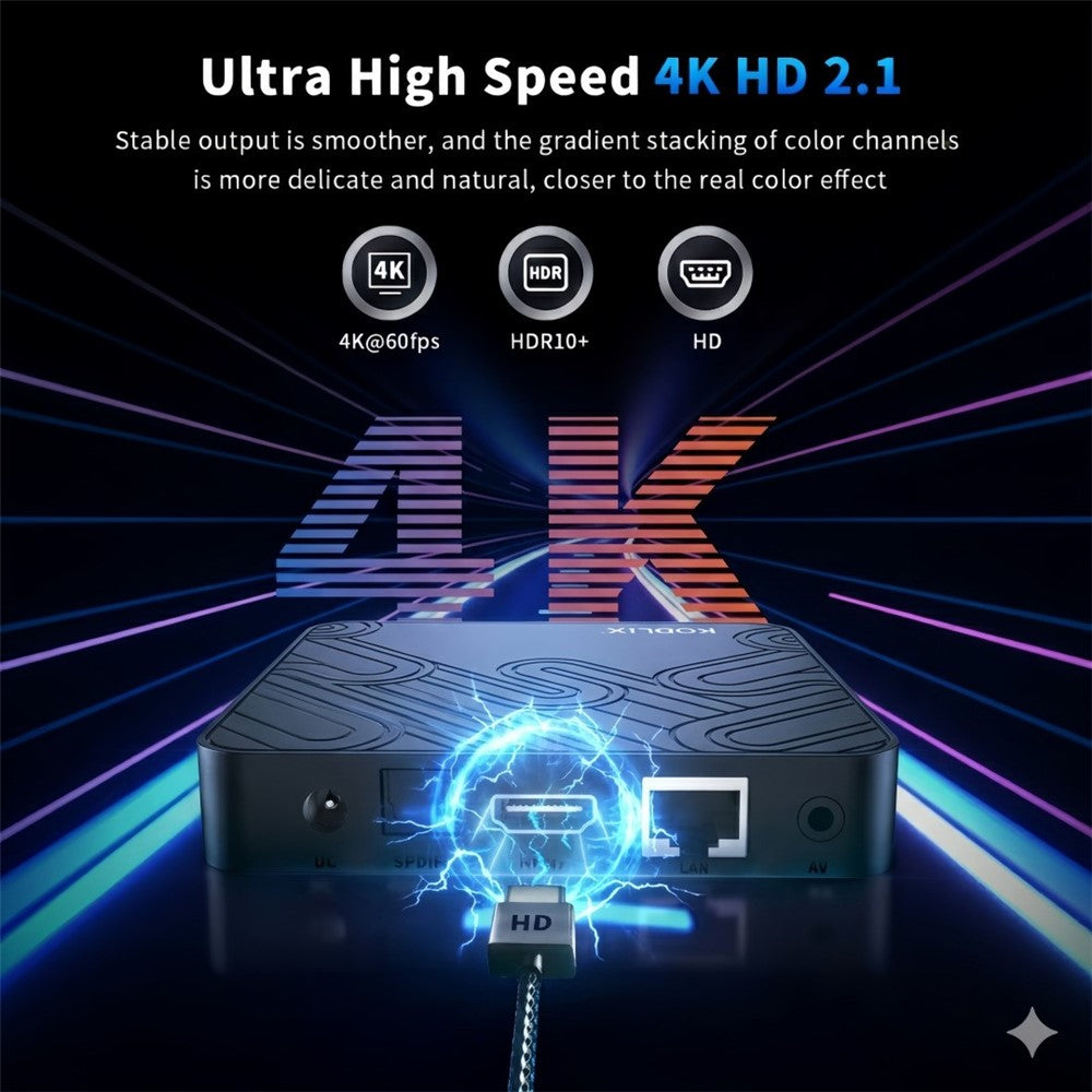 X99 MAX 2+8GB Android 14 TV Box RK3518 WiFi 6 4K HD Media Player with Bluetooth-compatible 5.0 Voice Remote Control