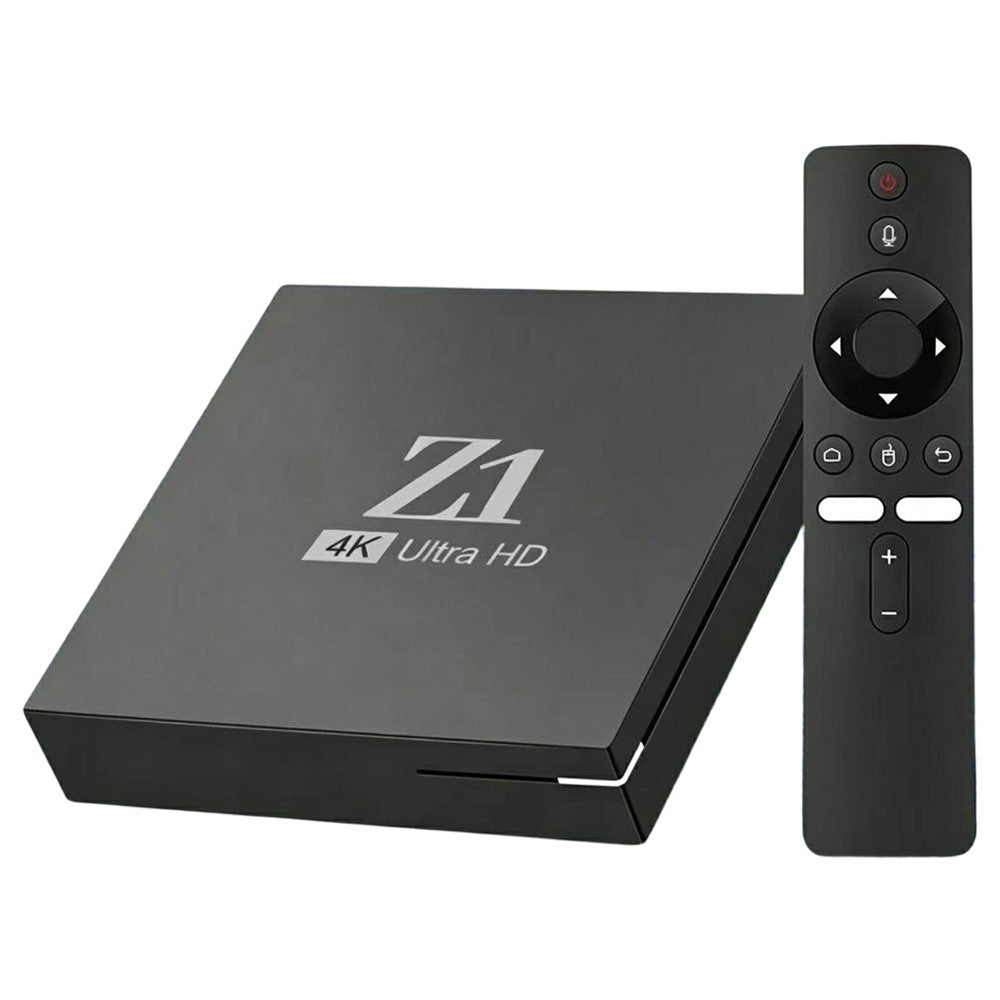 Z1 1+8GB Android 15.0 TV Box 4K Ultra HD WiFi 6 Dual Band 2.4G / 5G Bluetooth-compatible Voice Remote