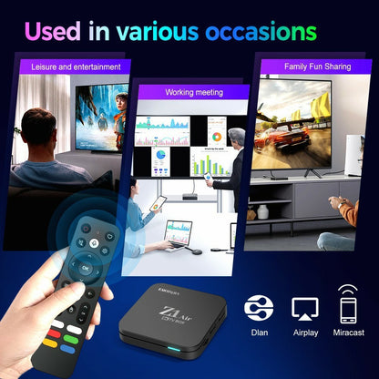 EMODERN Z1 AIR 2+8GB Android 15.0 TV Box 8K Ultra HD 2.4G  /  5G WiFi Bluetooth-compatible Voice Remote