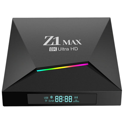 Z1 MAX 2+8GB Android 15.0 TV Box 8K Ultra HD Dual Band WiFi 6 2.4G / 5G Bluetooth-compatible Voice Remote for Home Entertainment