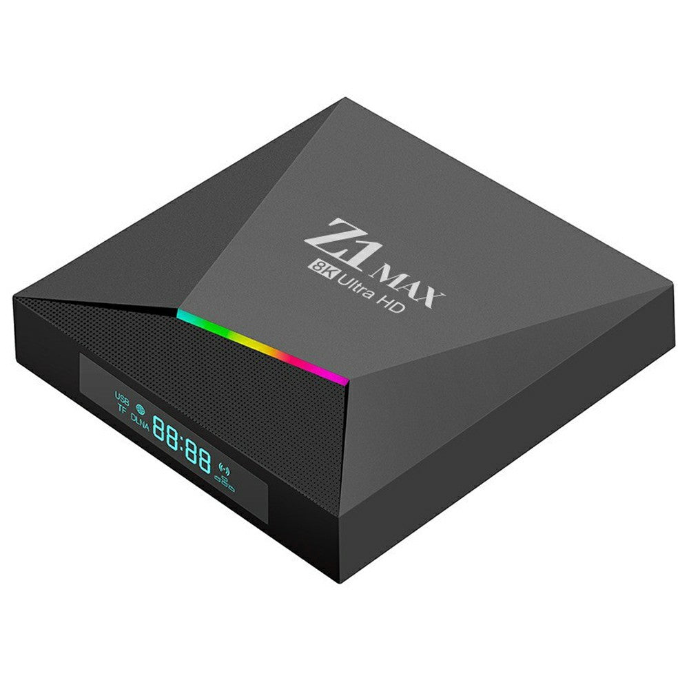 Z1 MAX 2+8GB Android 15.0 TV Box 8K Ultra HD Dual Band WiFi 6 2.4G / 5G Bluetooth-compatible Voice Remote for Home Entertainment